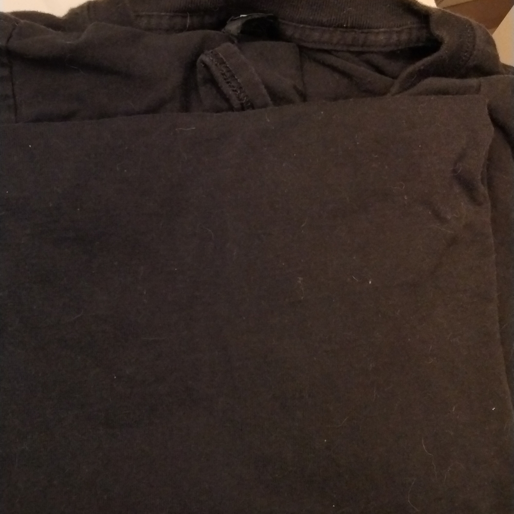 Lot of Five men's xl black tshirts.